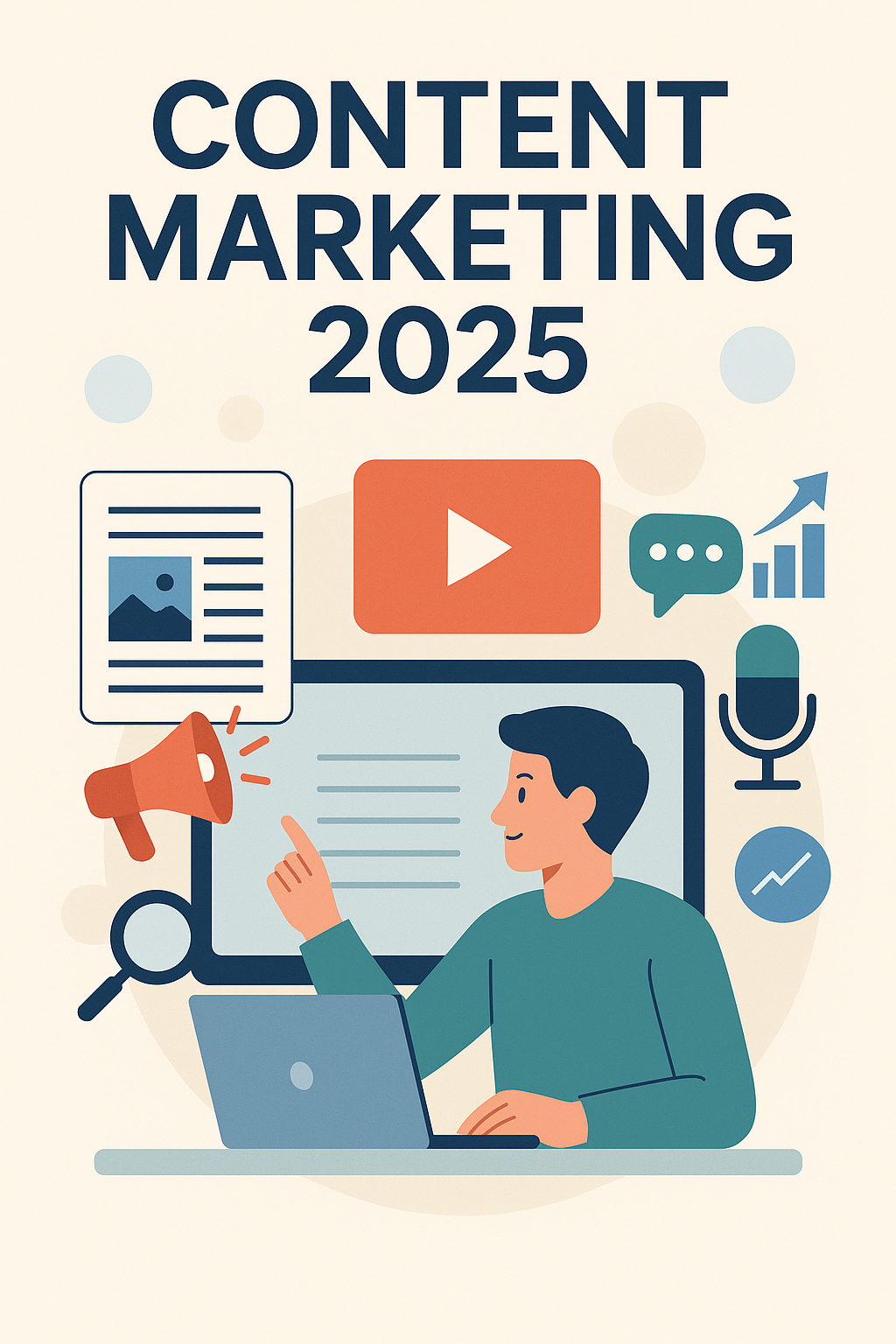 التسويق بالمحتوى 2025 باستخدام مقالات وفيديوهات وتحليلات البيانات